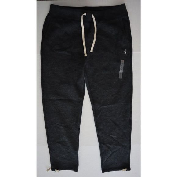 Polo Ralph Lauren Men's Sz XL Black Fleece Straight Leg Sweatpants $110 - Picture 1 of 8